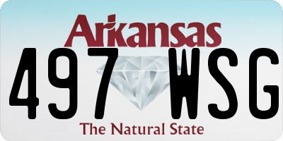 AR license plate 497WSG