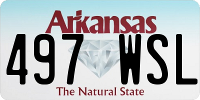 AR license plate 497WSL