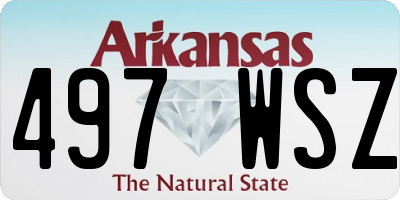 AR license plate 497WSZ