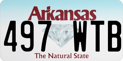 AR license plate 497WTB