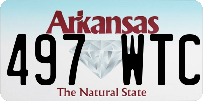 AR license plate 497WTC