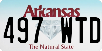 AR license plate 497WTD