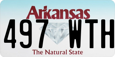 AR license plate 497WTH