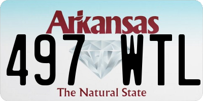 AR license plate 497WTL