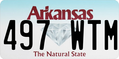 AR license plate 497WTM