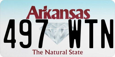 AR license plate 497WTN