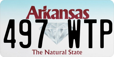 AR license plate 497WTP