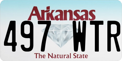 AR license plate 497WTR