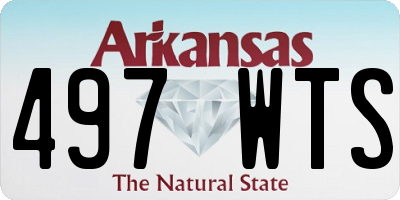 AR license plate 497WTS