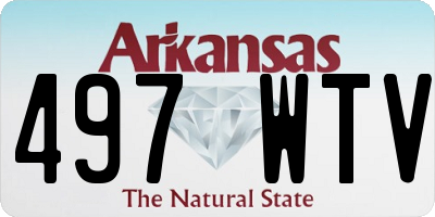 AR license plate 497WTV