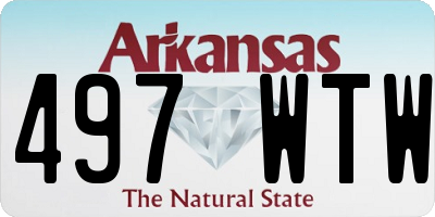 AR license plate 497WTW