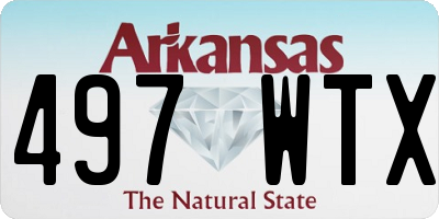 AR license plate 497WTX