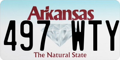 AR license plate 497WTY