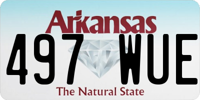 AR license plate 497WUE