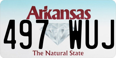 AR license plate 497WUJ