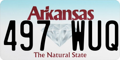 AR license plate 497WUQ