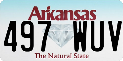 AR license plate 497WUV