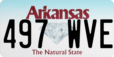 AR license plate 497WVE