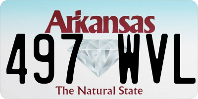 AR license plate 497WVL