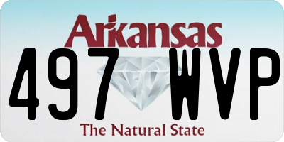 AR license plate 497WVP