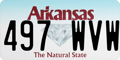 AR license plate 497WVW
