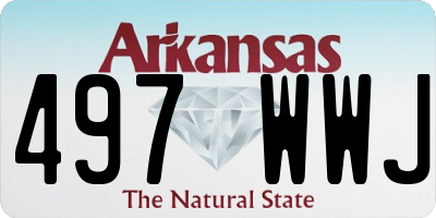 AR license plate 497WWJ