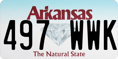 AR license plate 497WWK