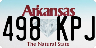 AR license plate 498KPJ