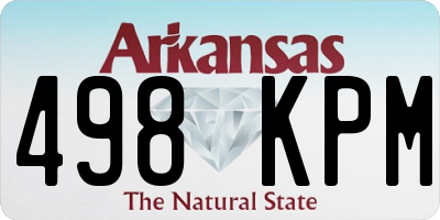 AR license plate 498KPM