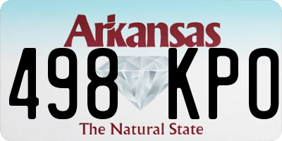 AR license plate 498KPO