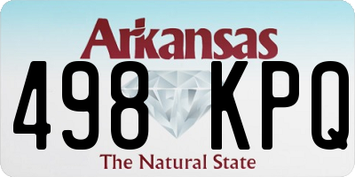 AR license plate 498KPQ