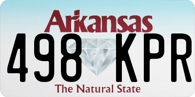 AR license plate 498KPR