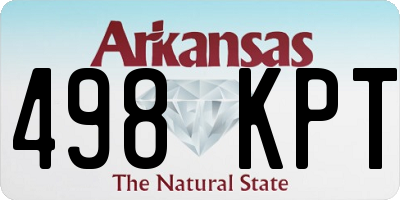 AR license plate 498KPT