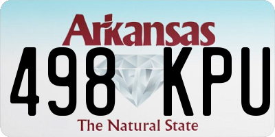 AR license plate 498KPU