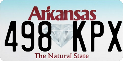 AR license plate 498KPX