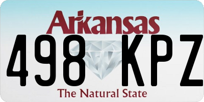 AR license plate 498KPZ