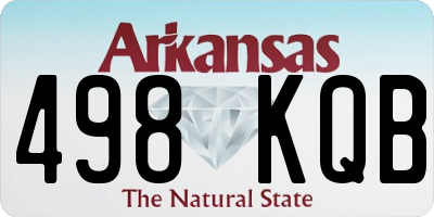 AR license plate 498KQB