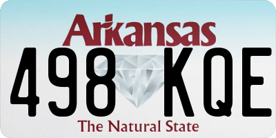AR license plate 498KQE