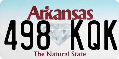 AR license plate 498KQK