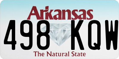 AR license plate 498KQW