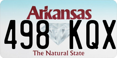 AR license plate 498KQX