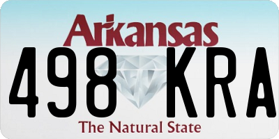 AR license plate 498KRA
