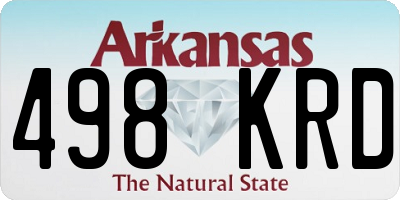 AR license plate 498KRD