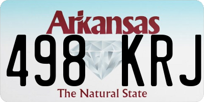 AR license plate 498KRJ