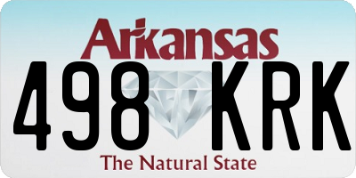 AR license plate 498KRK