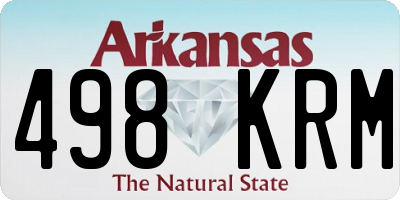 AR license plate 498KRM