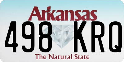 AR license plate 498KRQ