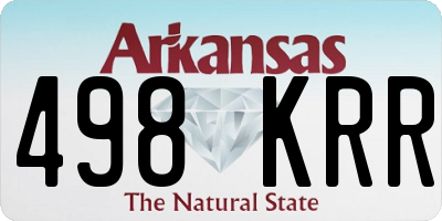 AR license plate 498KRR