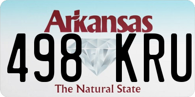 AR license plate 498KRU