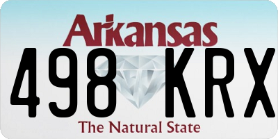 AR license plate 498KRX